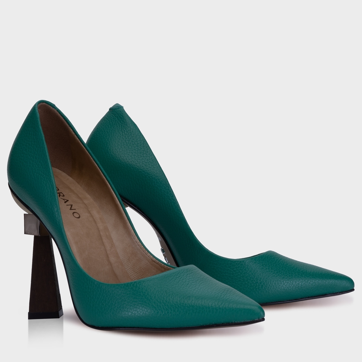 scarpin verde esmeralda