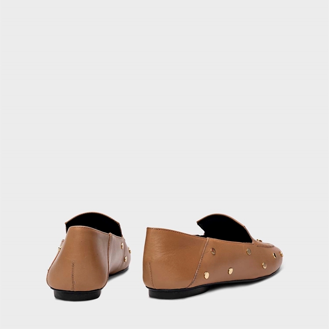 Loafer Comfy Tachas Couro HoneyComb