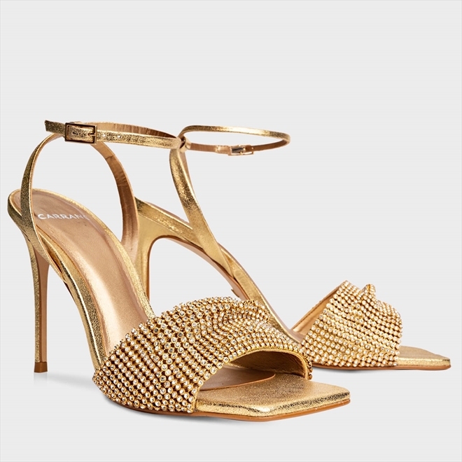 CL Diamond Sandals Gold Original Material 299882