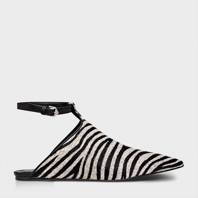 ZEBRA PRINT PURPLE SLINGBACKS main image 0