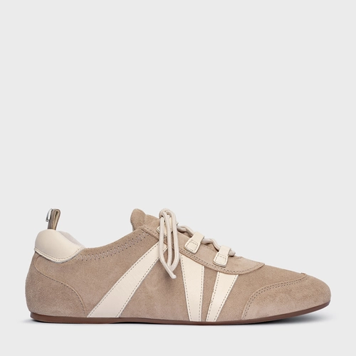 Tênis Details Couro Suede Cinza Cashmere