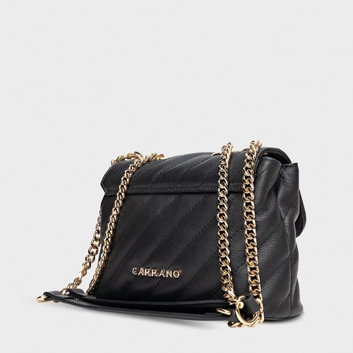 Bolsa Tiracolo Liza Pequena Couro Preto