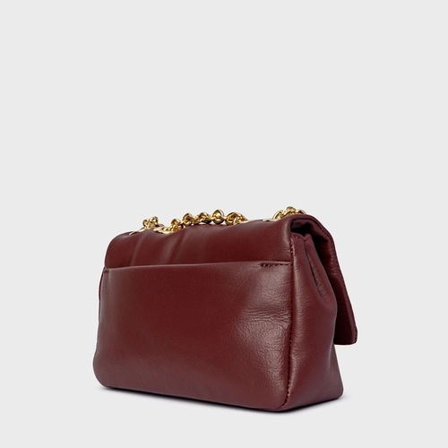 Bolsa Tiracolo Awake Pequena Couro Vinho Mahogany