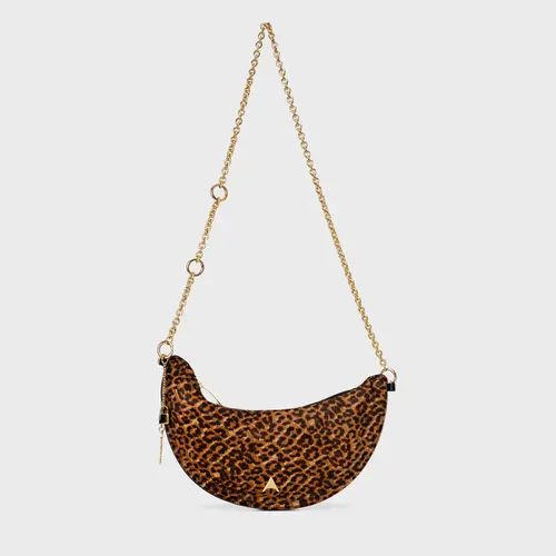 Bolsa Lucky Média Pelo Animal Print Honey