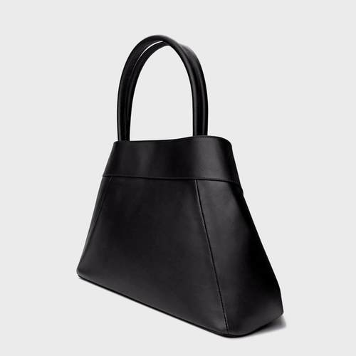 Bolsa Tote Estela Média Couro Preto