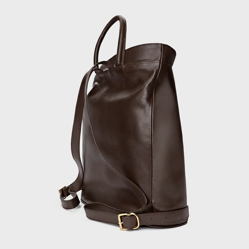 Mochila Francis Couro Marrom Dark Brown