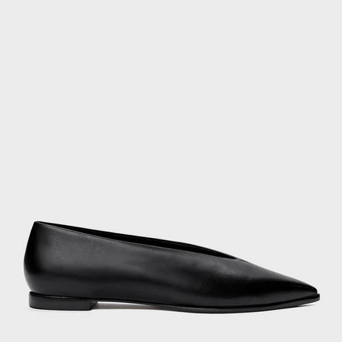 Sapatilha High Vamp Couro Preto