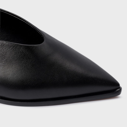 Sapatilha High Vamp Couro Preto