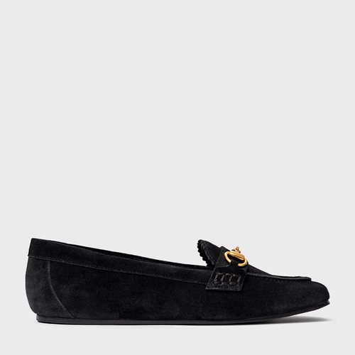 Loafer Dockside Bridão Couro Suede Preto