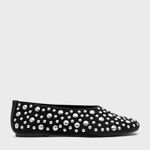 Sapatilha Balls Couro Suede Preto