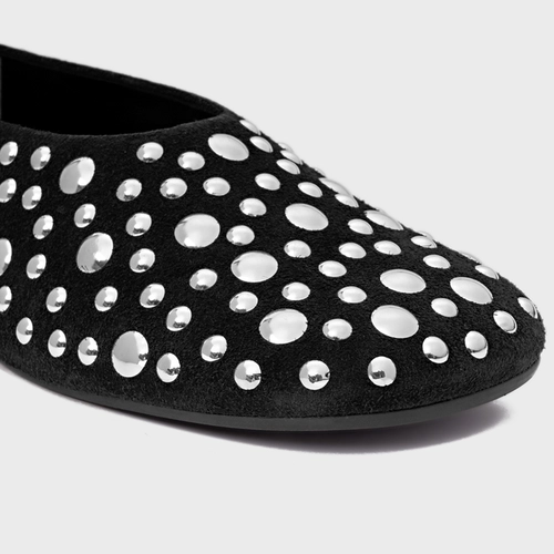 Sapatilha Balls Couro Suede Preto