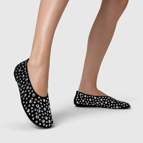 Sapatilha Balls Couro Suede Preto