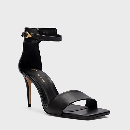 Sandália Minimalist Salto Fino Couro Preto