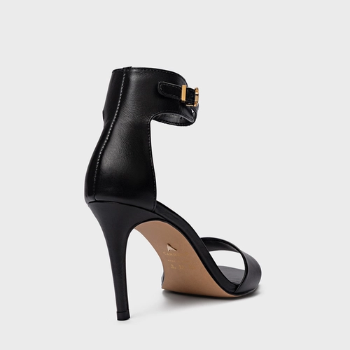 Sandália Minimalist Salto Fino Couro Preto
