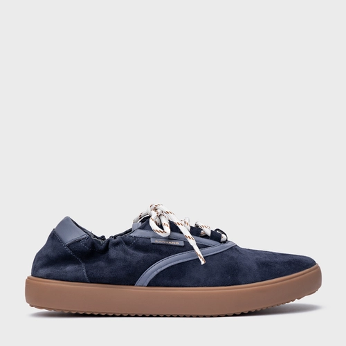 Tênis Ripple Casual Couro Suede Azul Navy