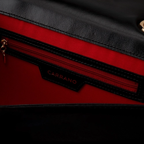 Bolsa Shoulder Catarina Média Couro Trento Preto