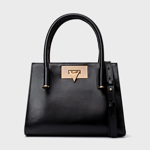 Bolsa Tote Beatrice Pequena Couro Trento Preto