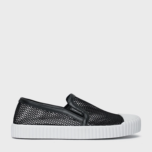 Tênis Kicks Slip On Tela Preto