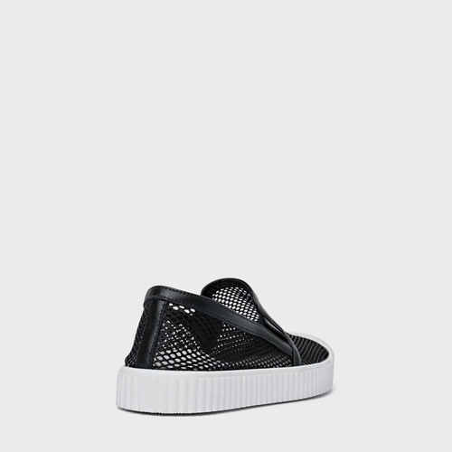 Tênis Kicks Slip On Tela Preto