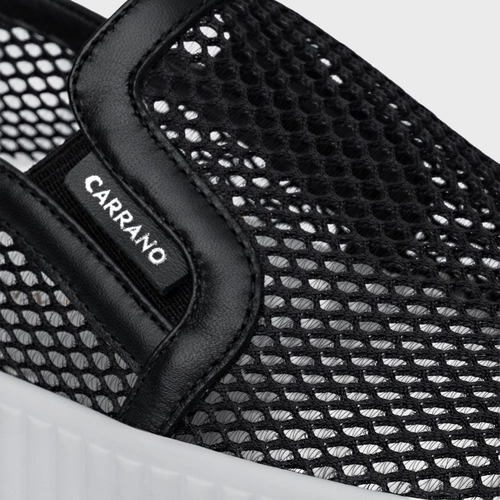 Tênis Kicks Slip On Tela Preto
