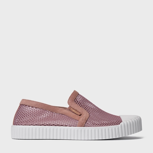 Tênis Kicks Slip On Tela Rosa Ballet