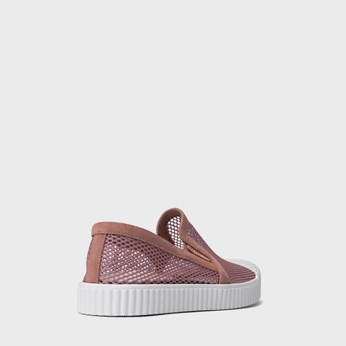 Tênis Kicks Slip On Tela Rosa Ballet