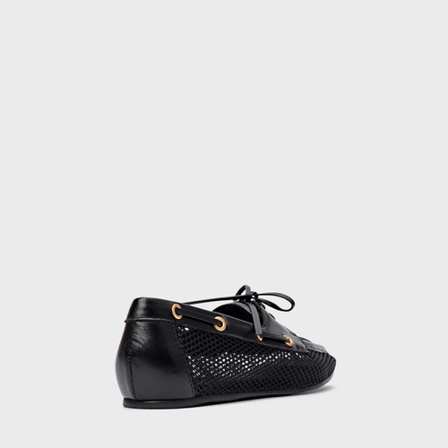 Loafer Slim Tela Preto