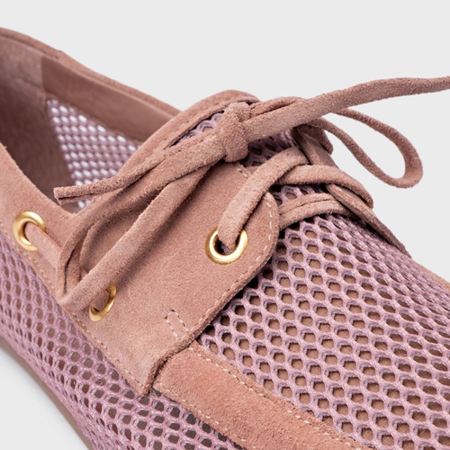 Loafer Slim Tela Rosa Ballet