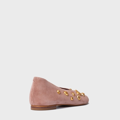 Sapatilha Balls Couro Suede Rosa Ballet