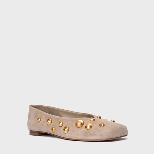 Sapatilha Balls Couro Suede Bege Oatmeal