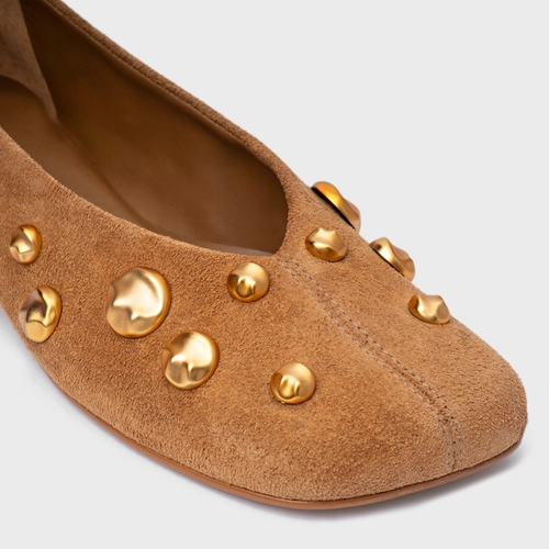 Sapatilha Balls Couro Suede Marrom Saddle