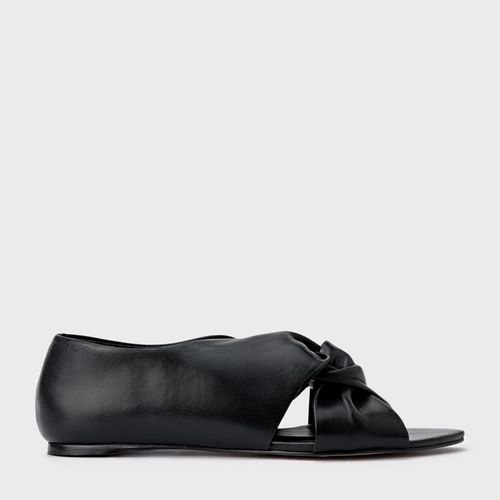 Sapatilha Bold Twist Couro Preto