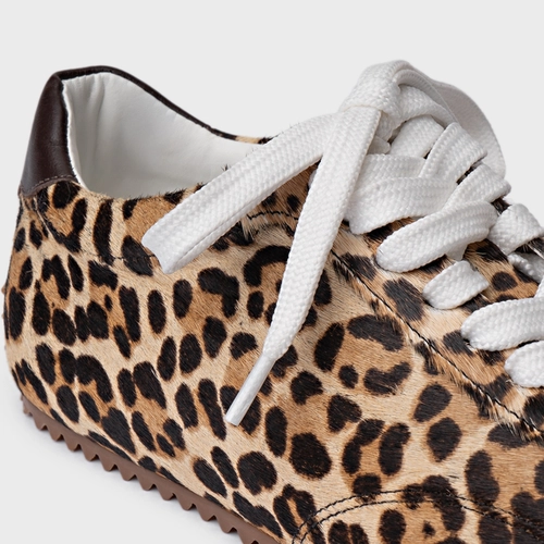 Tênis Pelo Animal Print Almond