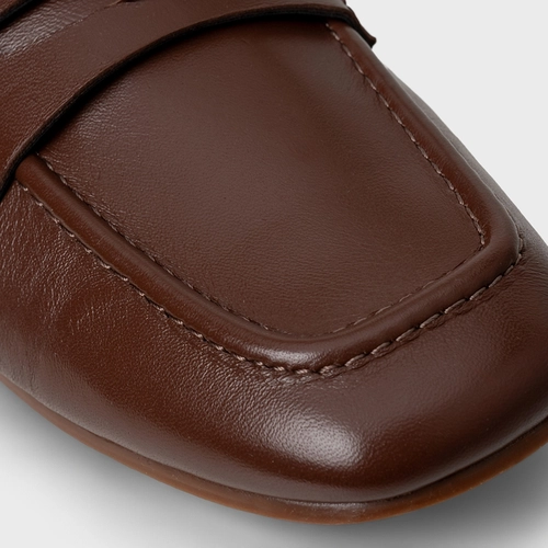 Loafer Ripple Icon Couro Marrom Ganache