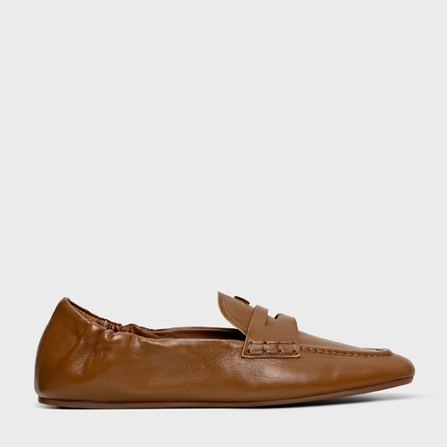 Loafer Ripple Icon Couro Marrom Gingerbread