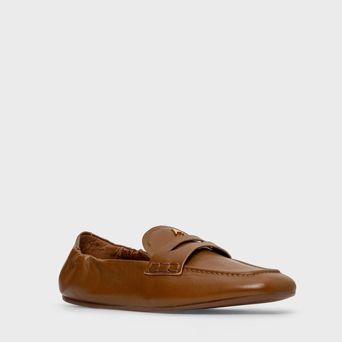 Loafer Ripple Icon Couro Marrom Gingerbread