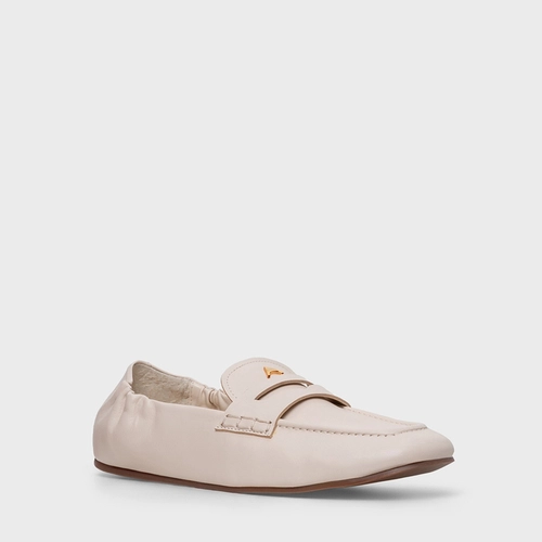 Loafer Ripple Icon Couro Off White Vanilla