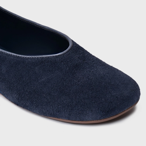 Sapatilha Essential Couro Suede Azul Navy