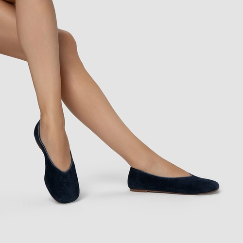 Sapatilha Essential Couro Suede Azul Navy