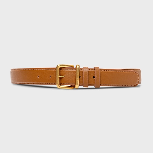 Cinto Regular Grosso Couro Marrom Gingerbread
