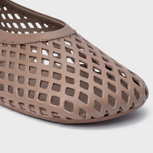 Sapatilha Breeze Couro Bege Beaver