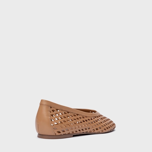 Sapatilha Breeze Couro Marrom Cookie