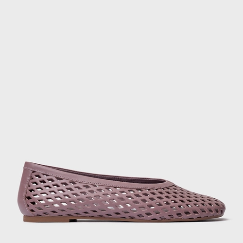 Sapatilha Breeze Couro Roxo Dusty Mauve