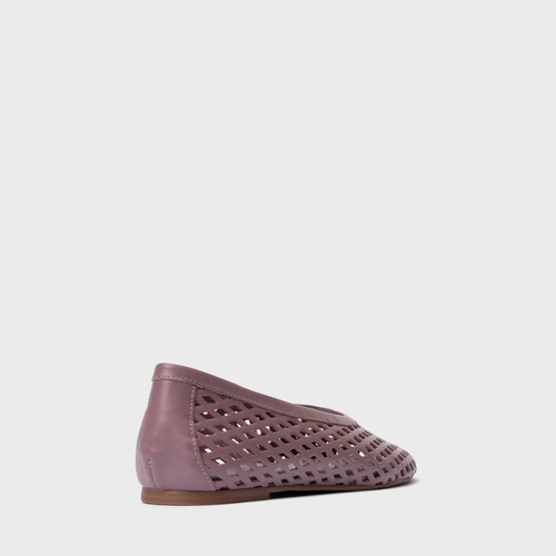 Sapatilha Breeze Couro Roxo Dusty Mauve