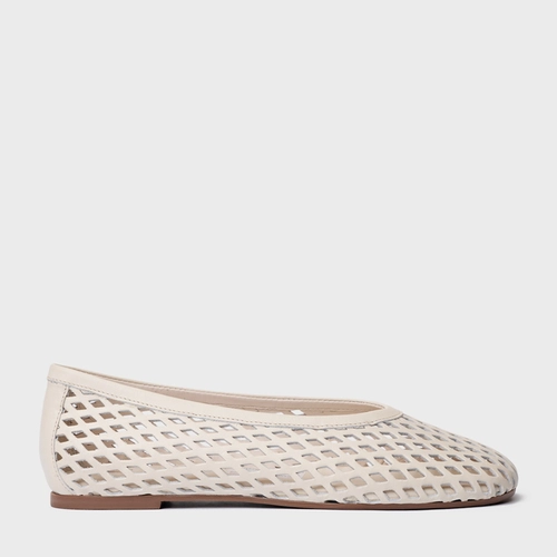 Sapatilha Breeze Couro Off White Vanilla