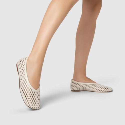 Sapatilha Breeze Couro Off White Vanilla