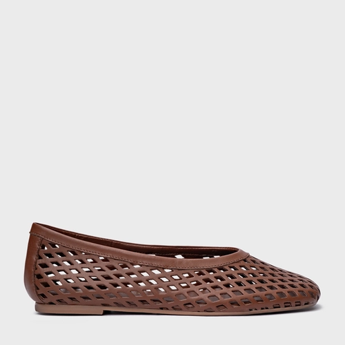 Sapatilha Breeze Couro Marrom Walnut