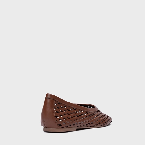Sapatilha Breeze Couro Marrom Walnut