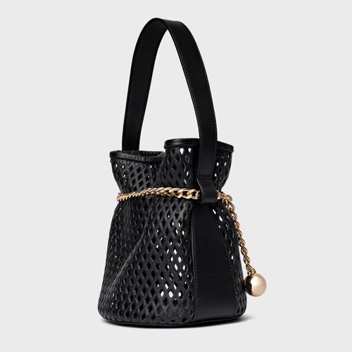 Bolsa Bucket Breeze Média Couro Preto