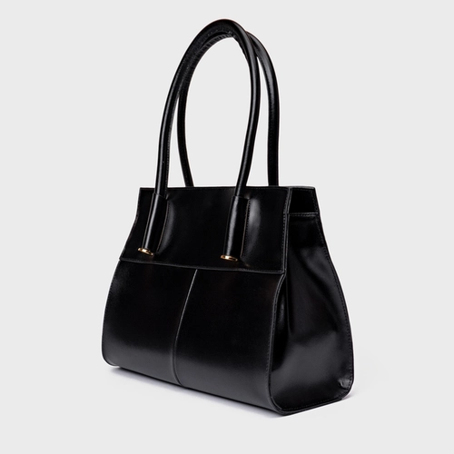 Bolsa Tote Beatrice Grande Couro Preto